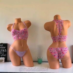 🅟🅘🅝🅚 Matching Bralette & Thong set